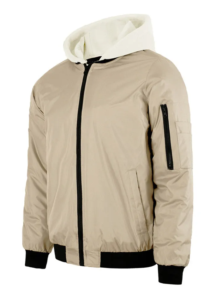 Autumn Simple Waterproof Hooded Jackets for Men