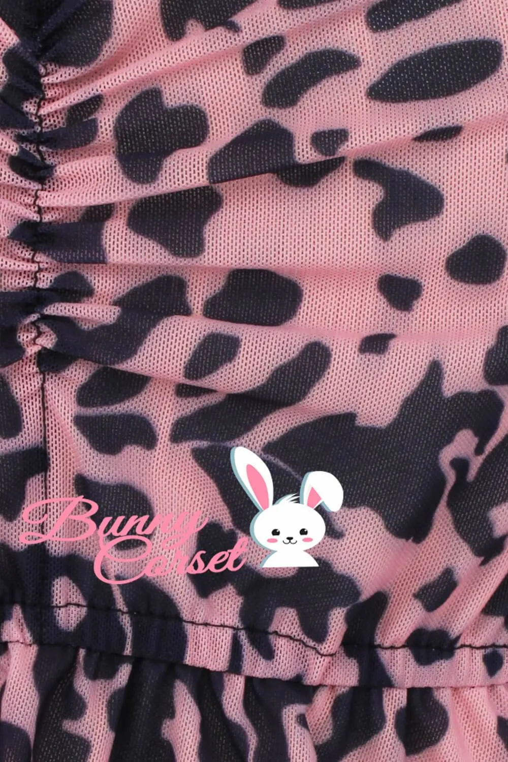 Aviva Leopard Print Mesh Top