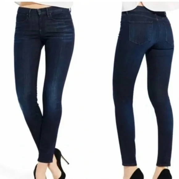AYR Jeans The Chiller dark wash low rise dressy casual size 25 skinny jeans
