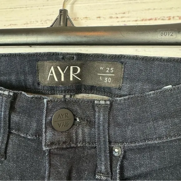 AYR Jeans The Chiller dark wash low rise dressy casual size 25 skinny jeans