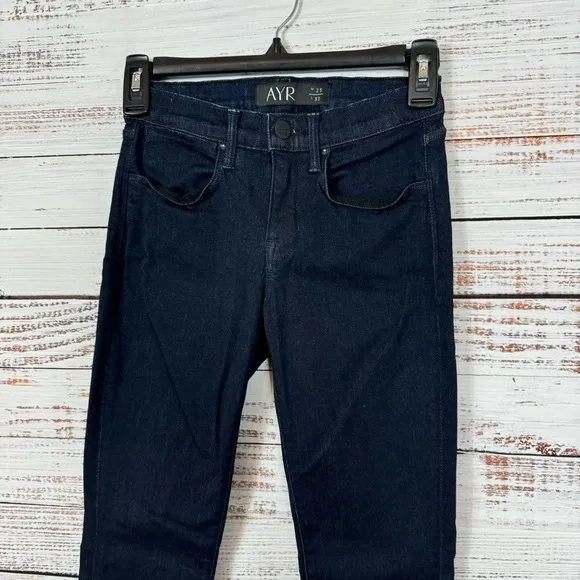 AYR Jeans The Chiller dark wash low rise dressy casual size 25 skinny jeans