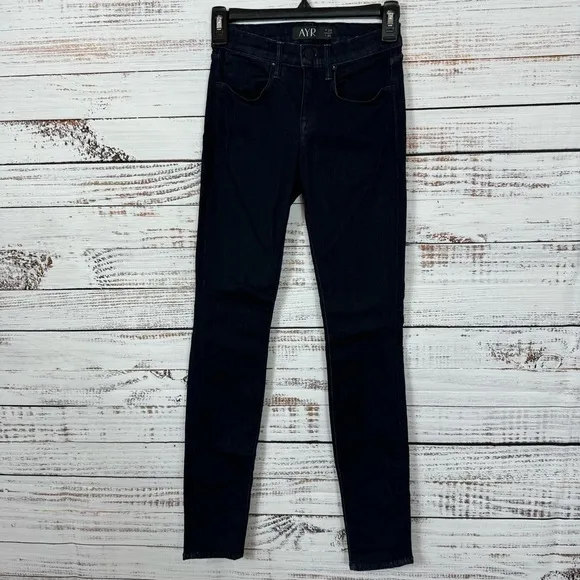 AYR Jeans The Chiller dark wash low rise dressy casual size 25 skinny jeans