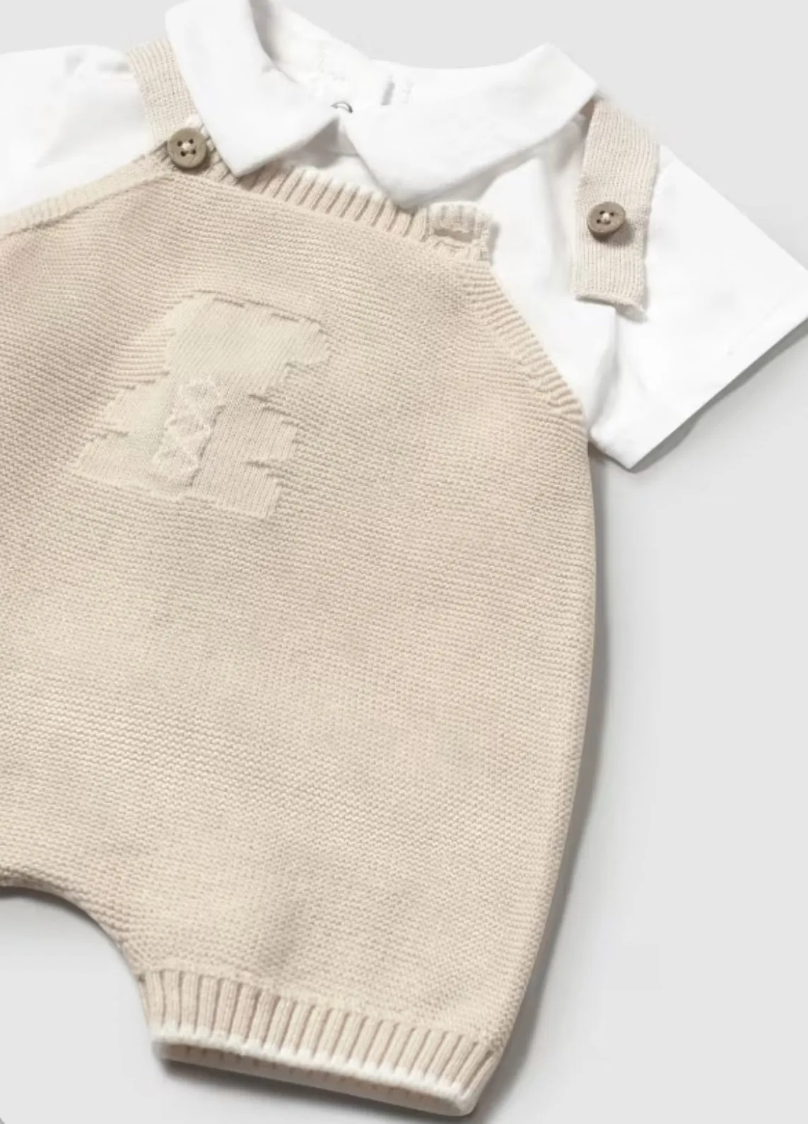 Baby Boys Knit Romper Set