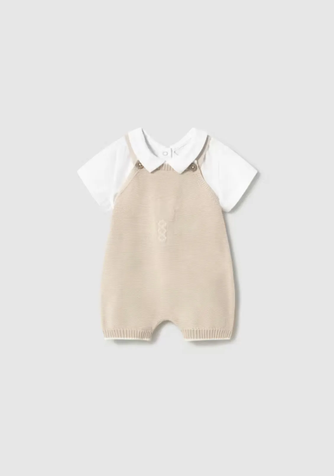 Baby Boys Knit Romper Set