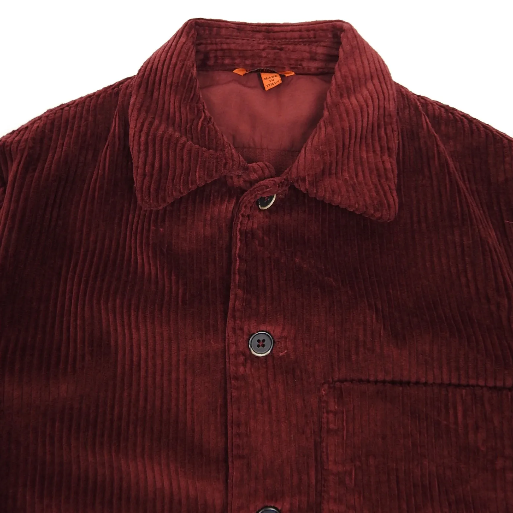 Barena Corduroy Jacket Burgundy Size 48