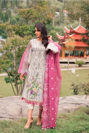 Beautiful Pakistani designer cotton outfit in lilly white color # P2371