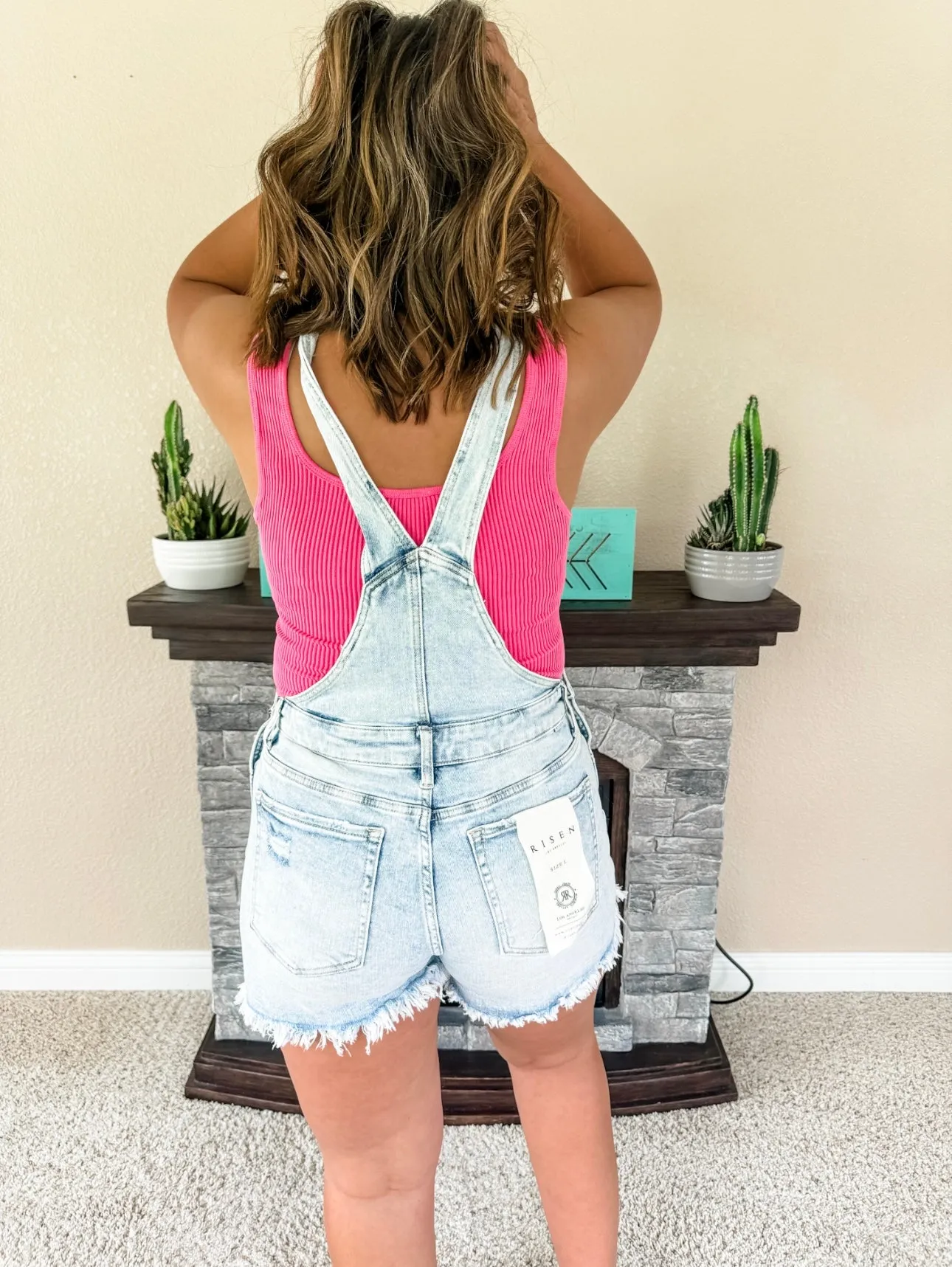 Belle Acid Washed Overalls