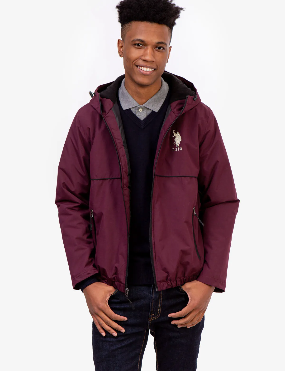 BIG LOGO SOLID WINDBREAKER
