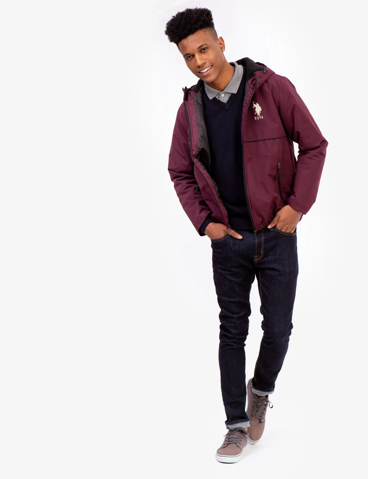 BIG LOGO SOLID WINDBREAKER