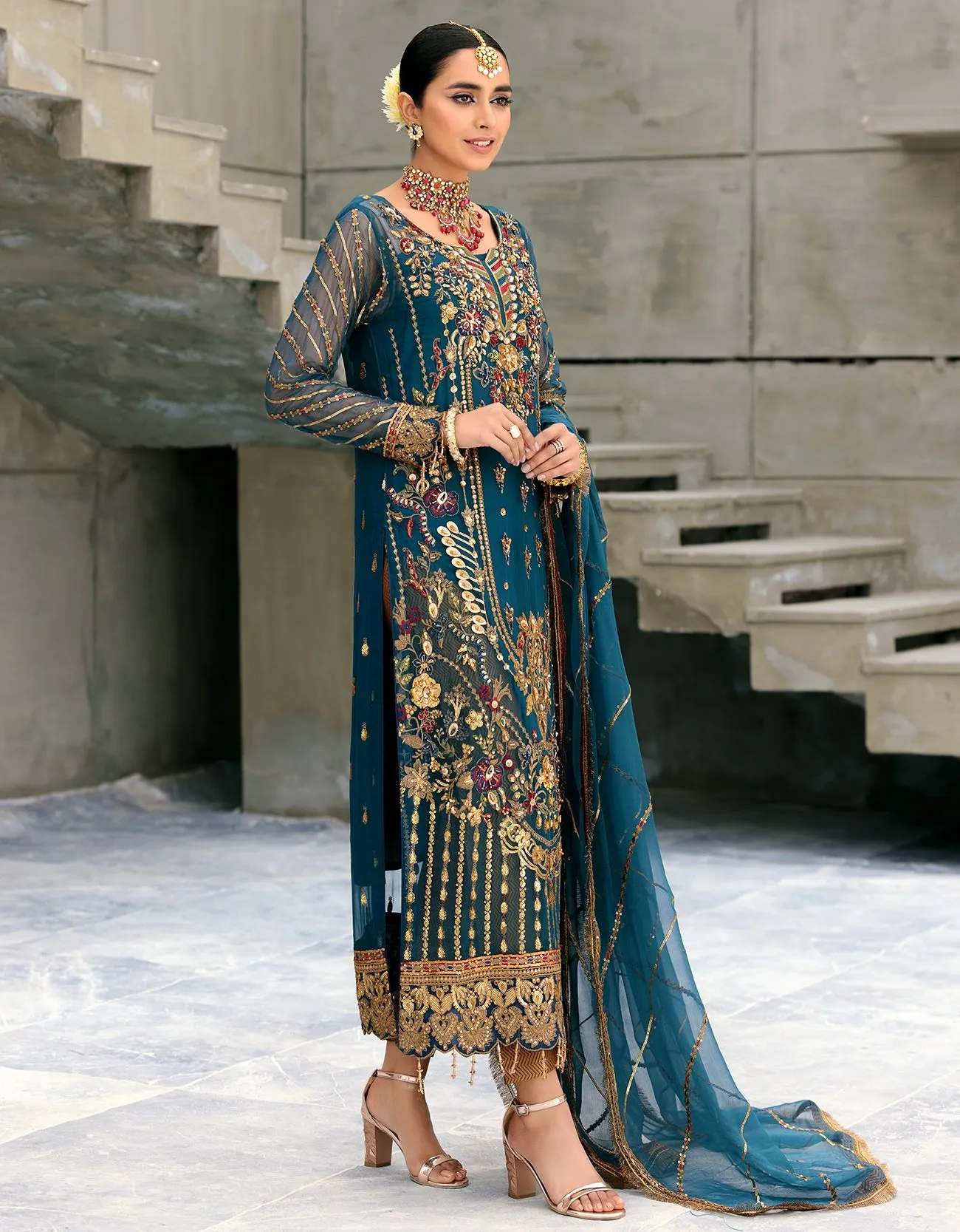BL-404 - Emaan Adeel Belle Robe Luxury Chiffon Collection 2022 Vol-4