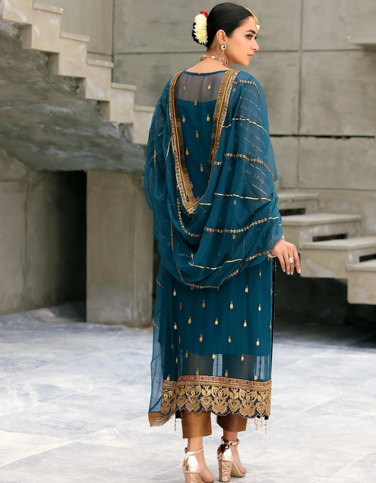 BL-404 - Emaan Adeel Belle Robe Luxury Chiffon Collection 2022 Vol-4