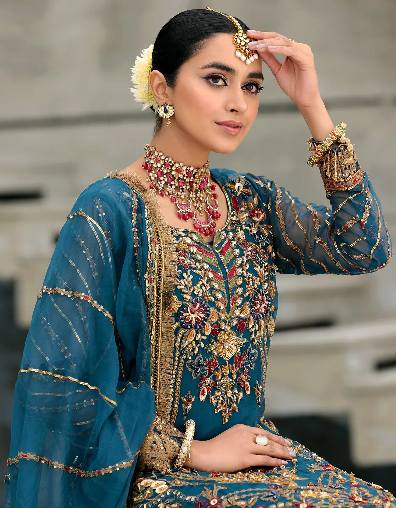 BL-404 - Emaan Adeel Belle Robe Luxury Chiffon Collection 2022 Vol-4