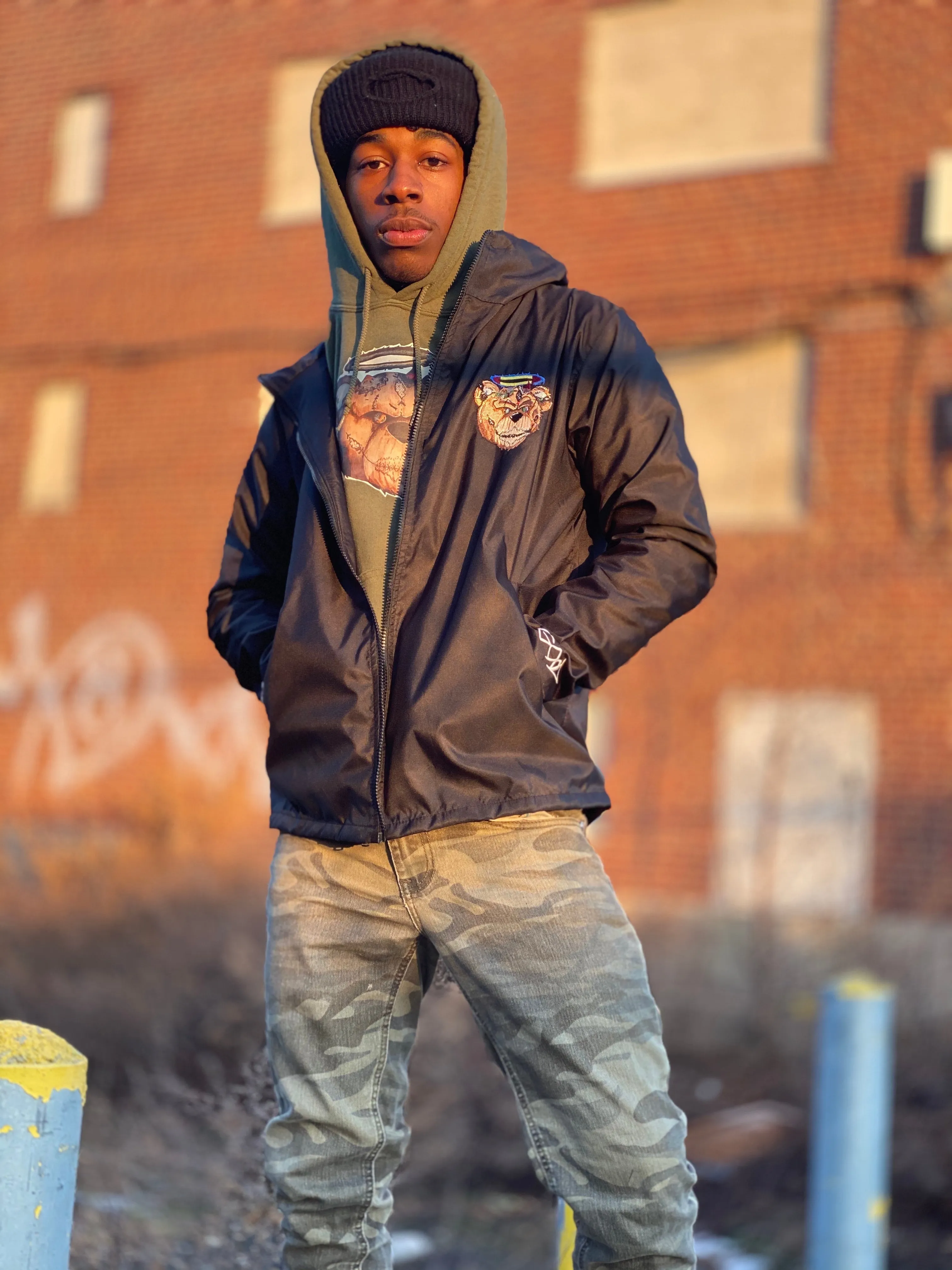 Black BGC🐻 Windbreaker/Fall Jacket