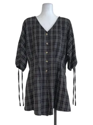 Black Checkered Overalls