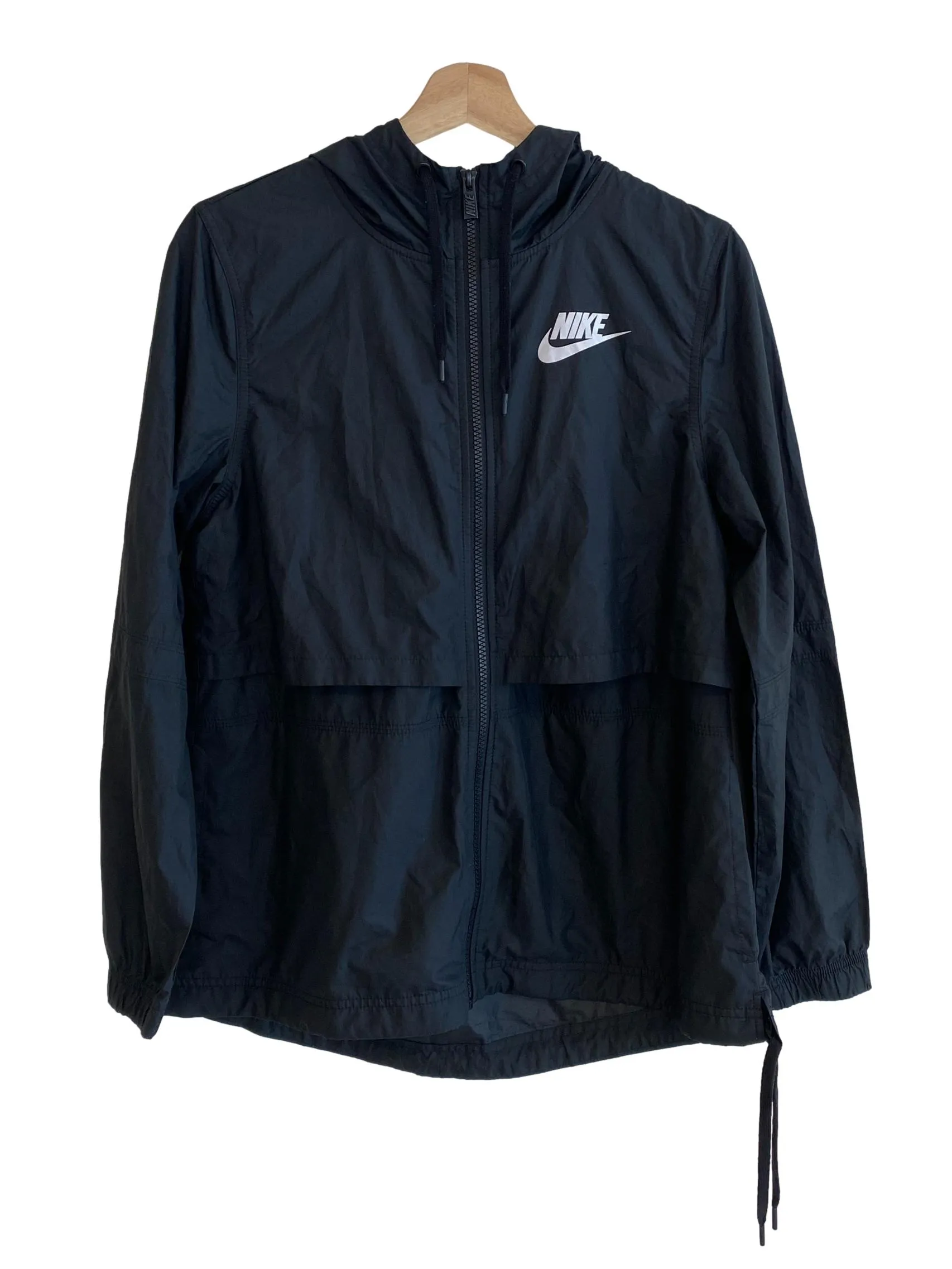 Black Layered Windbreaker