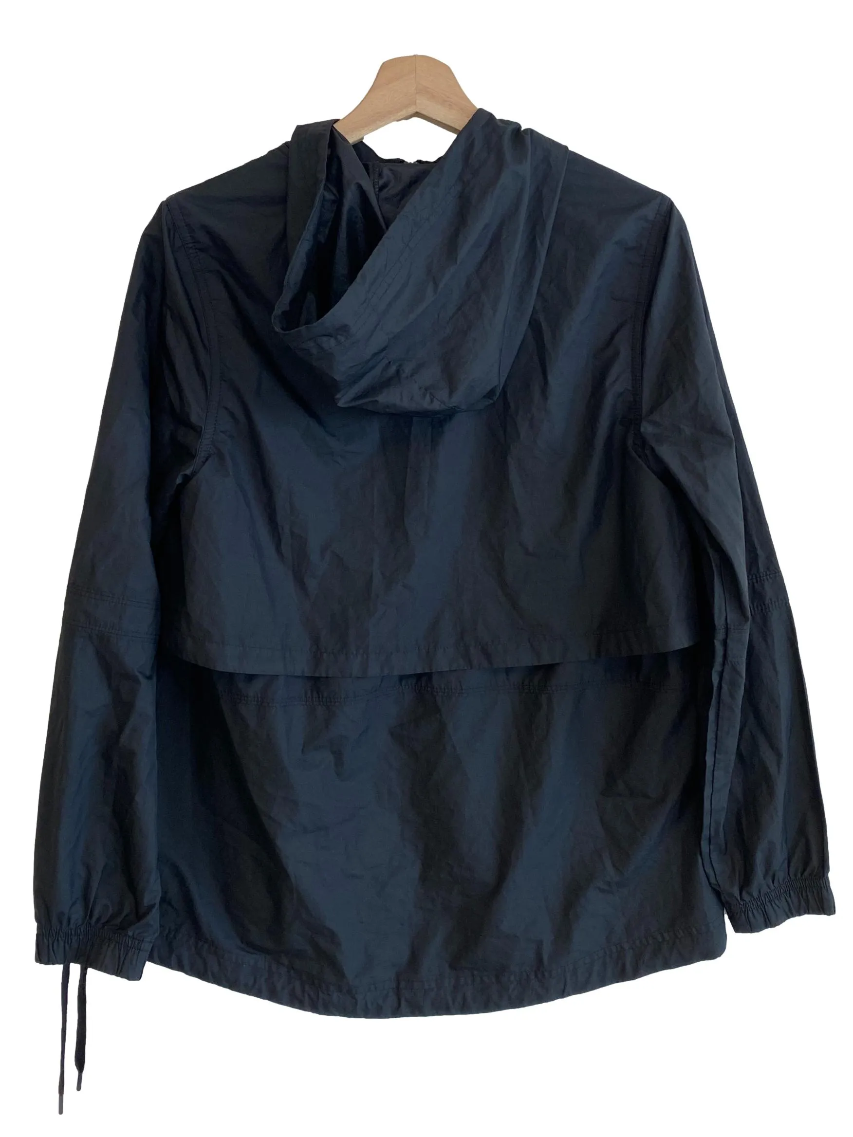 Black Layered Windbreaker