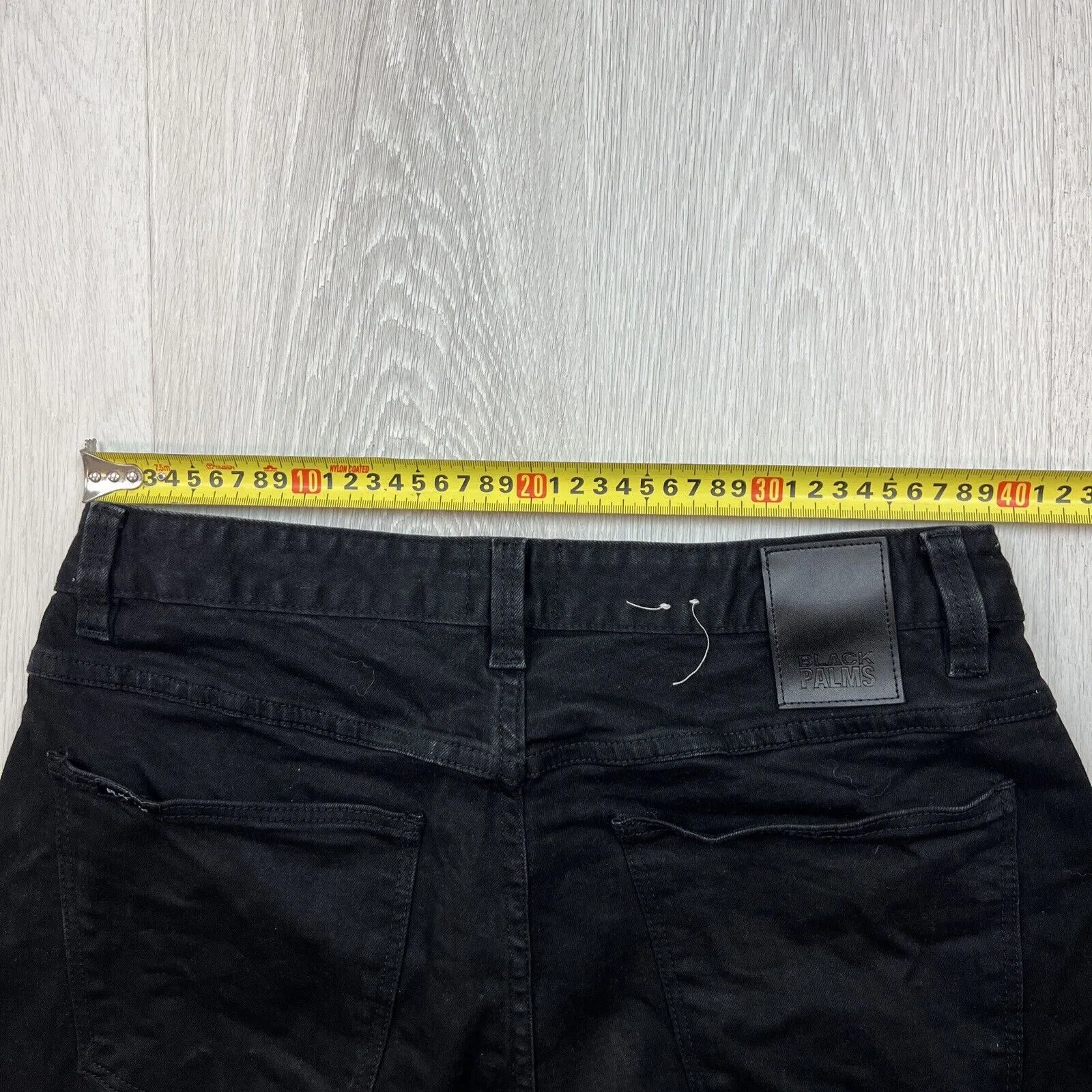 Black Palms The Skinny Crop Mens Black Jeans Size 32