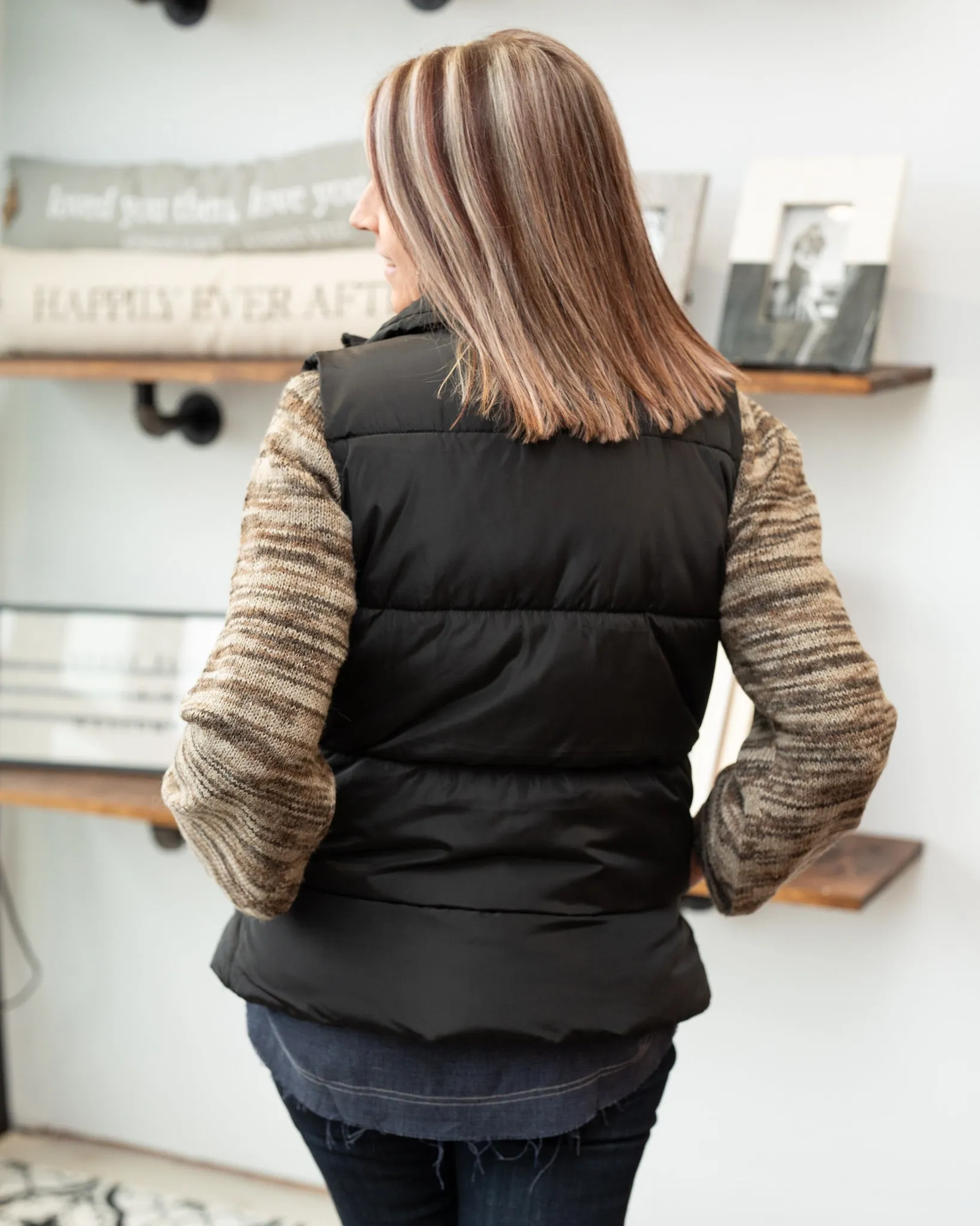 Black Puffer Vest