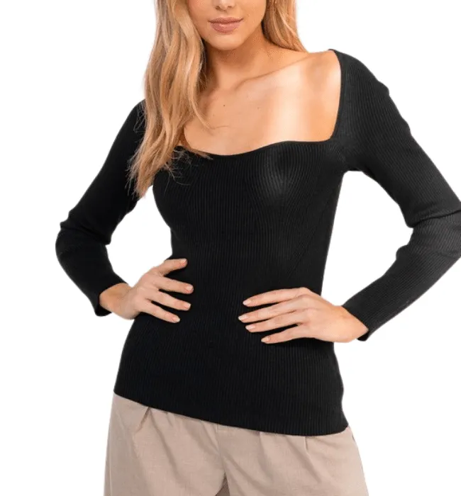 Black Sweetheart Top