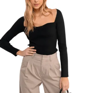 Black Sweetheart Top