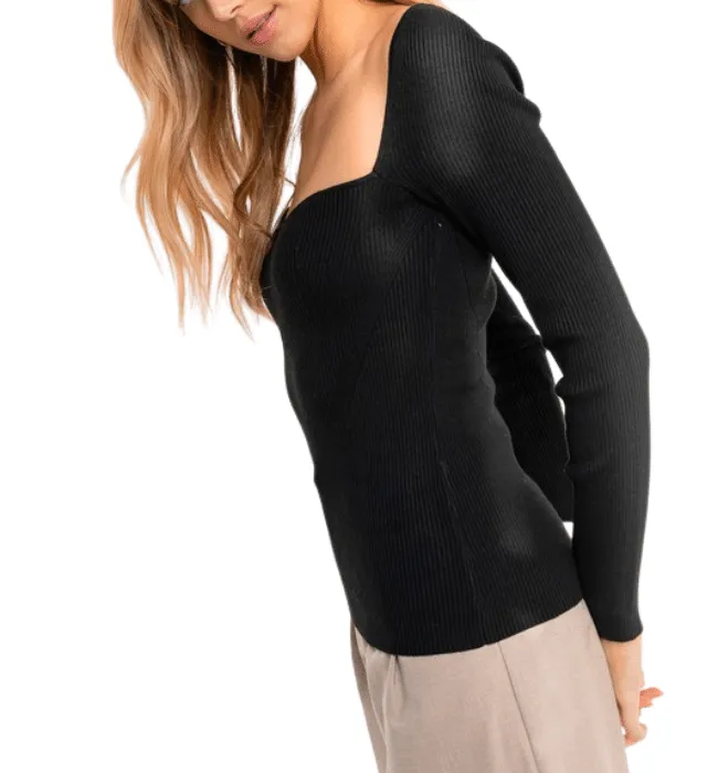 Black Sweetheart Top