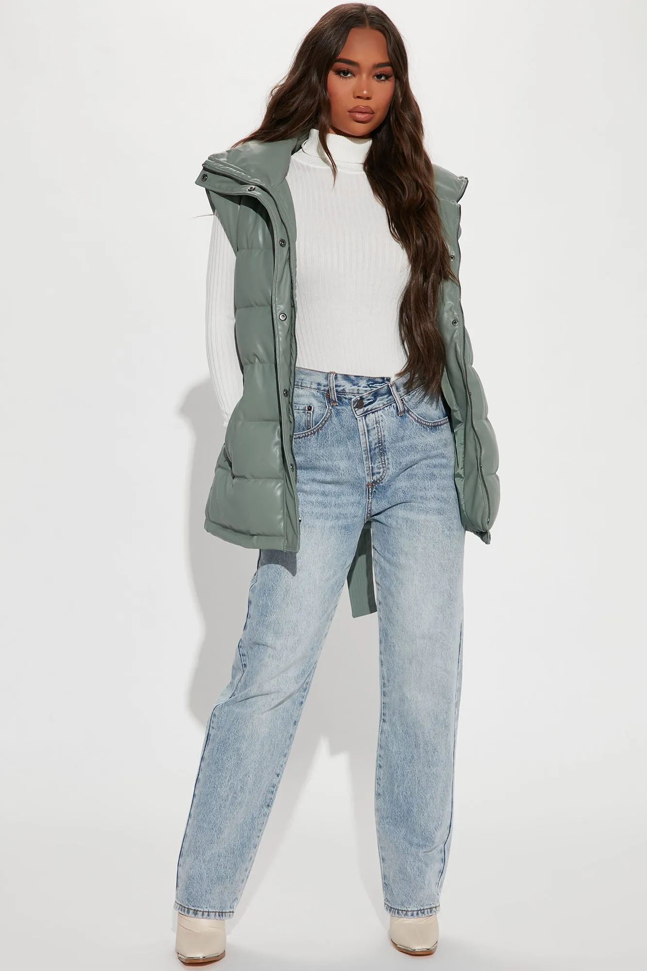 Blade Puffer Vest - Sage