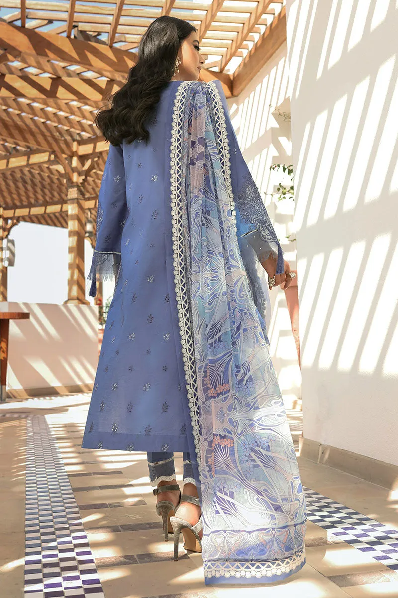 Blue Shadow | Mushq Hemline Spring/Summer Lawn Collection 2022 | Unstitched Embroidered Lawn Suits
