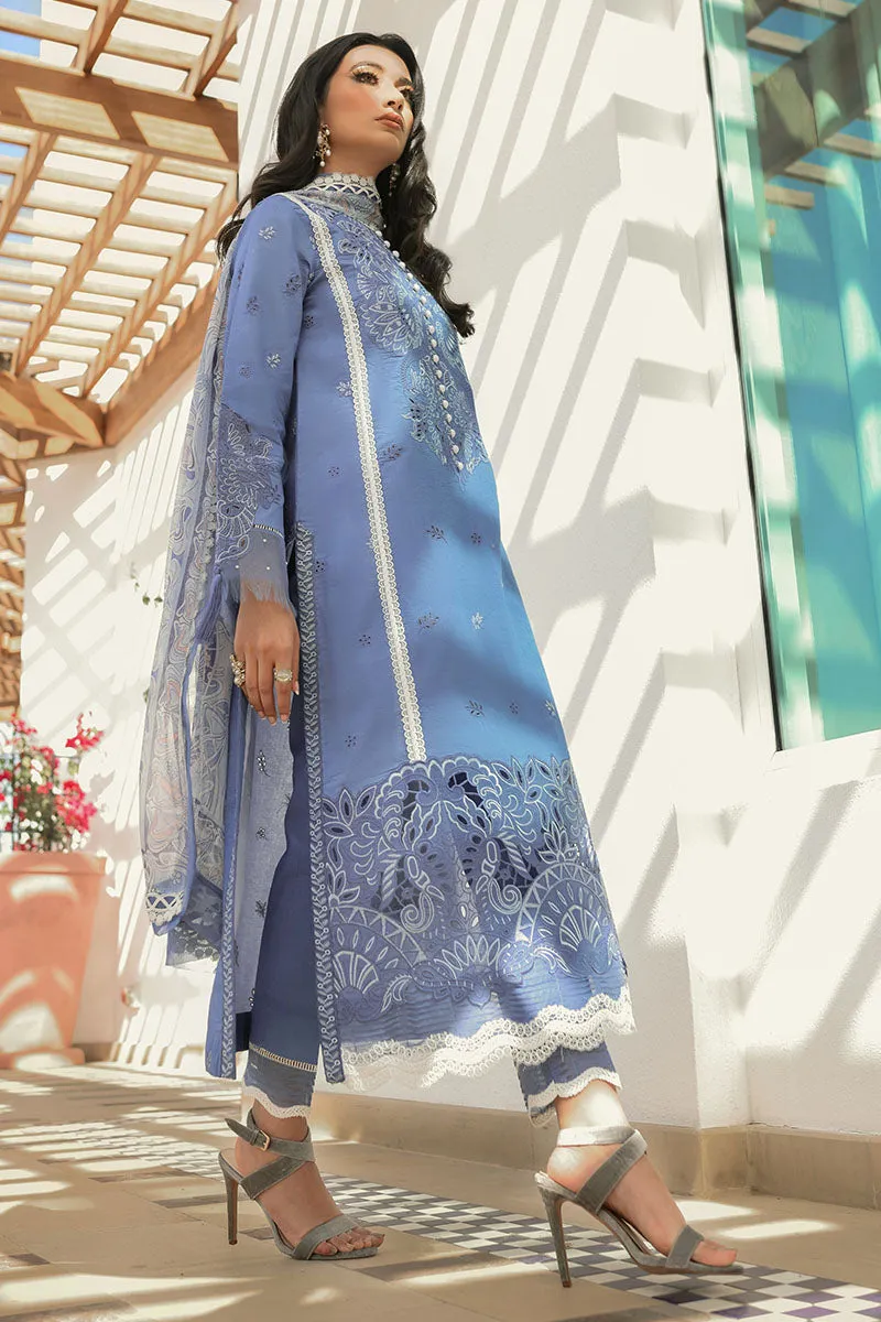 Blue Shadow | Mushq Hemline Spring/Summer Lawn Collection 2022 | Unstitched Embroidered Lawn Suits