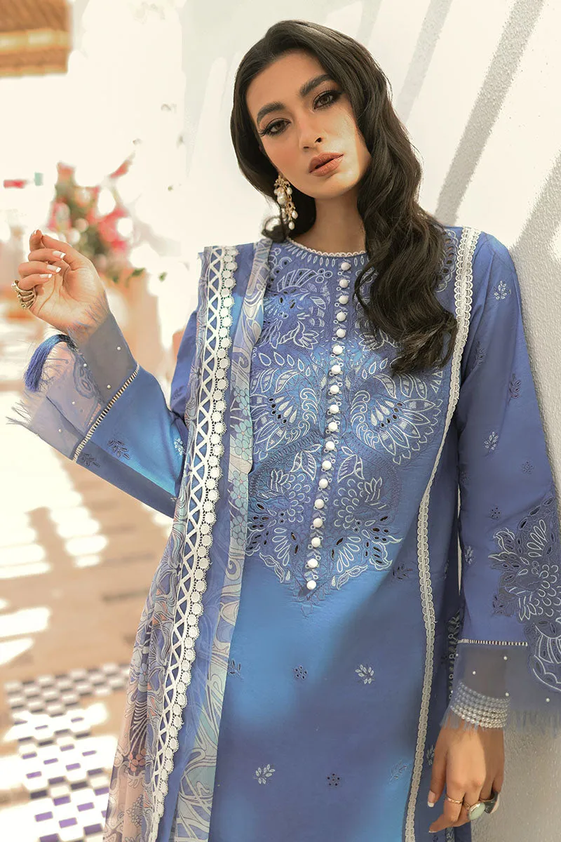 Blue Shadow | Mushq Hemline Spring/Summer Lawn Collection 2022 | Unstitched Embroidered Lawn Suits
