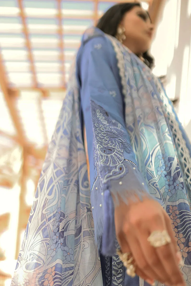 Blue Shadow | Mushq Hemline Spring/Summer Lawn Collection 2022 | Unstitched Embroidered Lawn Suits