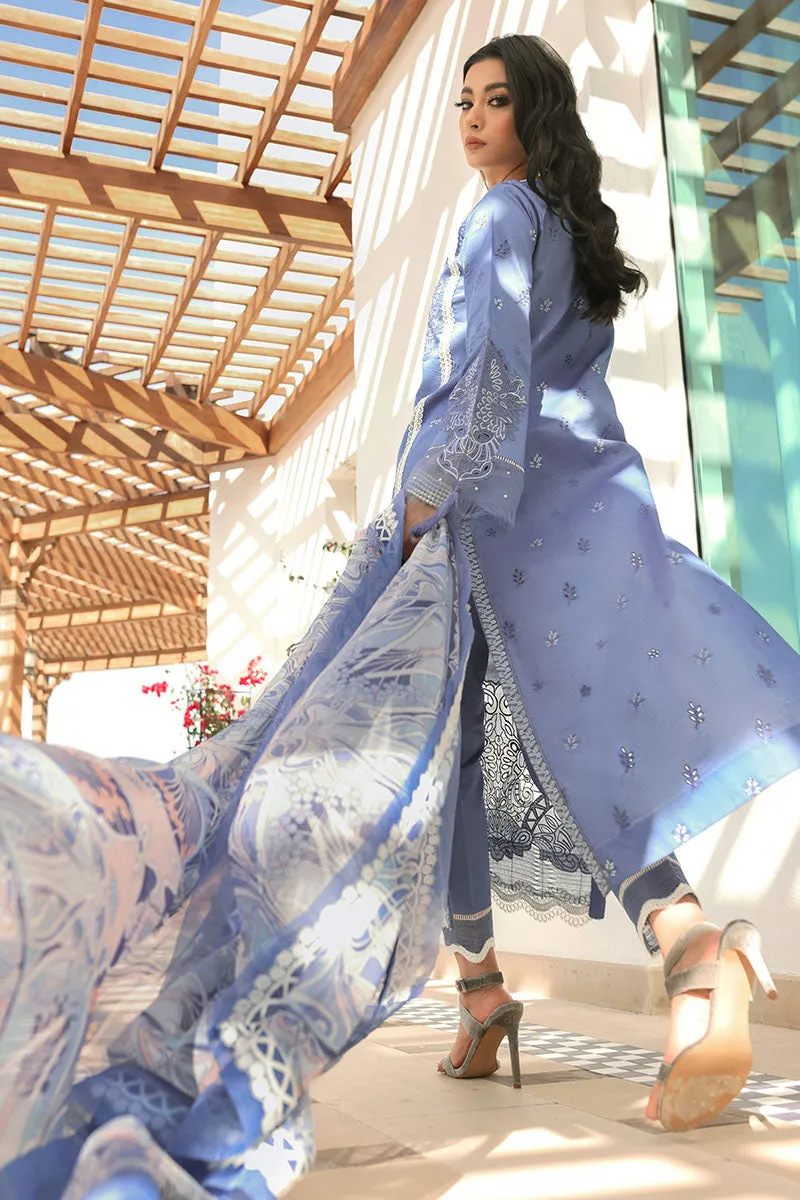 Blue Shadow | Mushq Hemline Spring/Summer Lawn Collection 2022 | Unstitched Embroidered Lawn Suits
