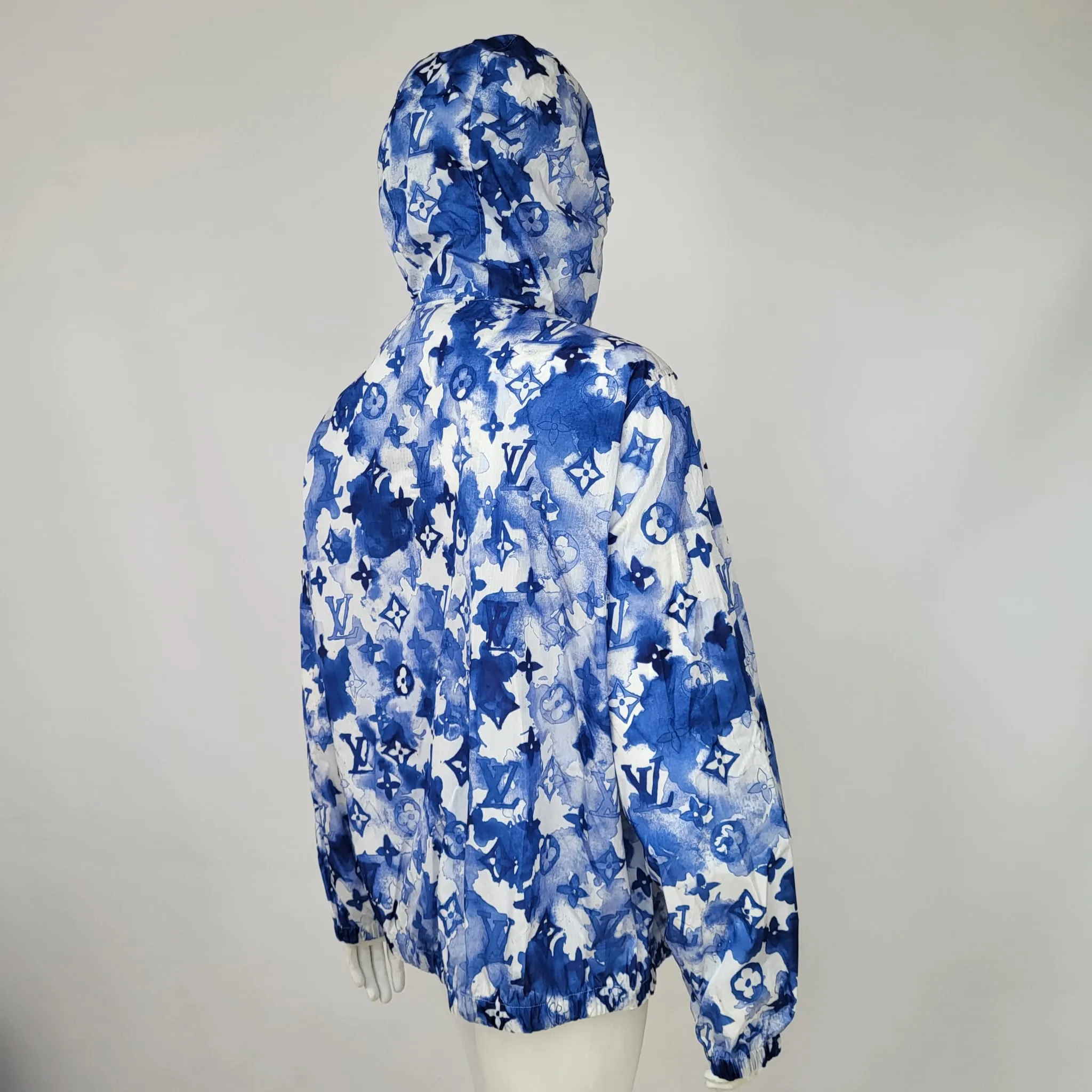 Blue Watercolor Windbreaker
