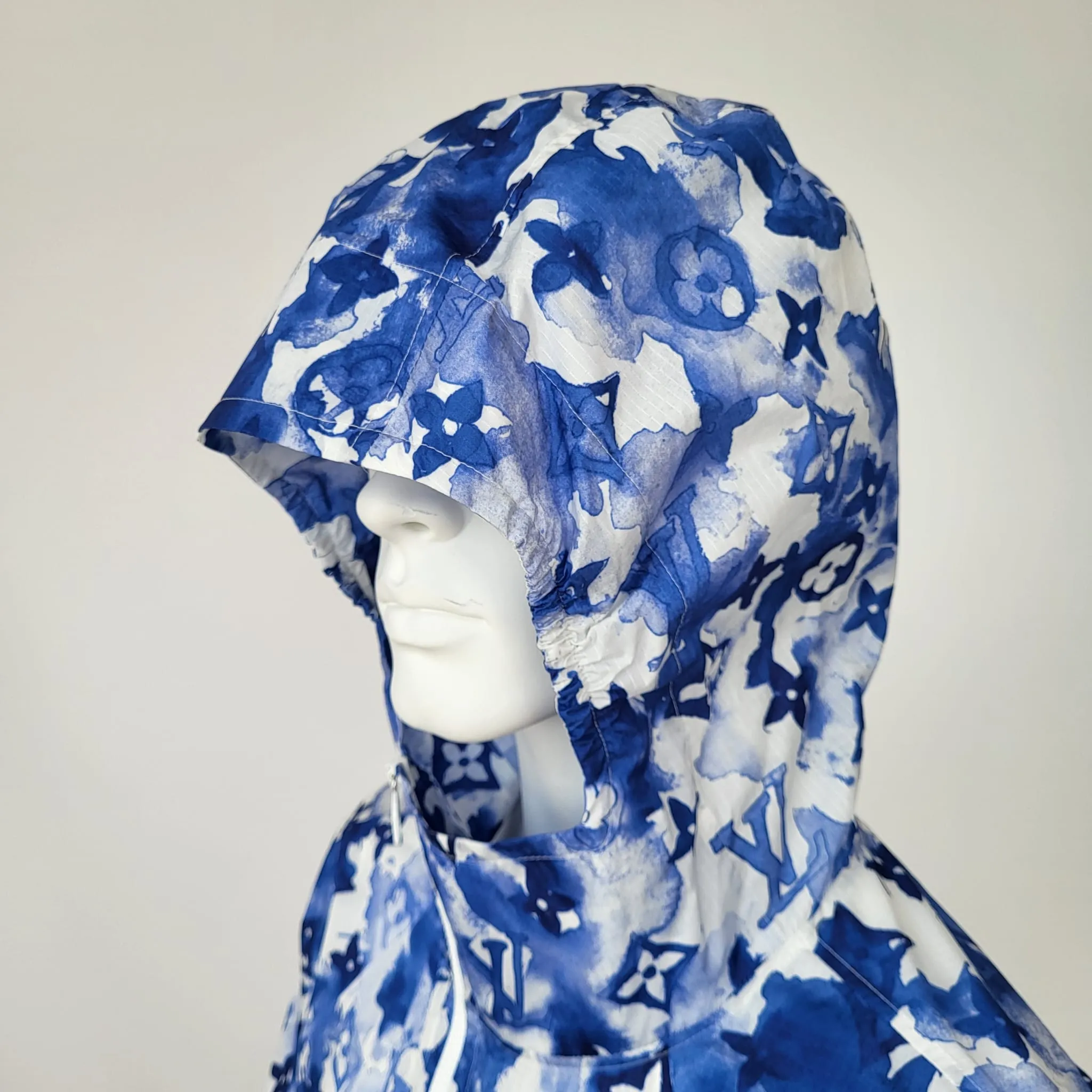 Blue Watercolor Windbreaker