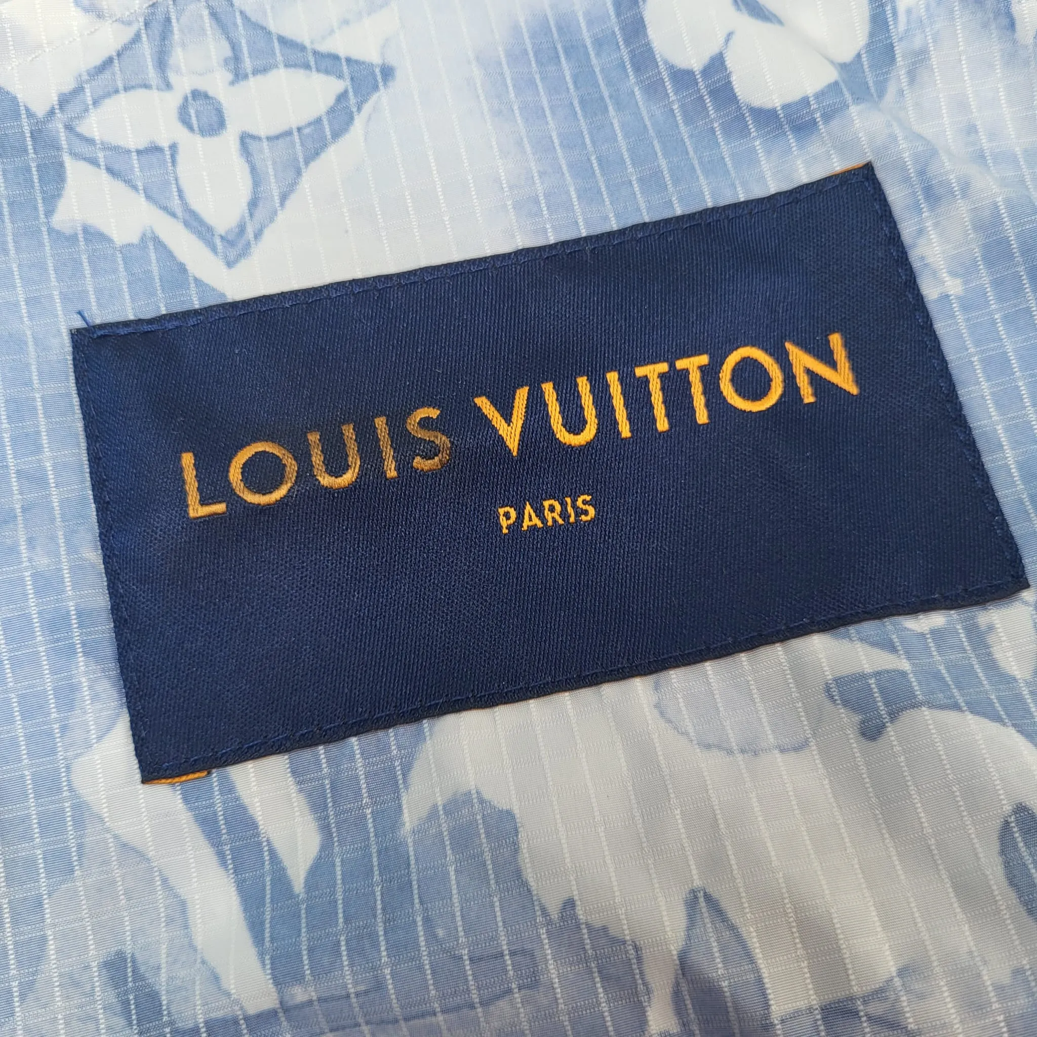 Blue Watercolor Windbreaker