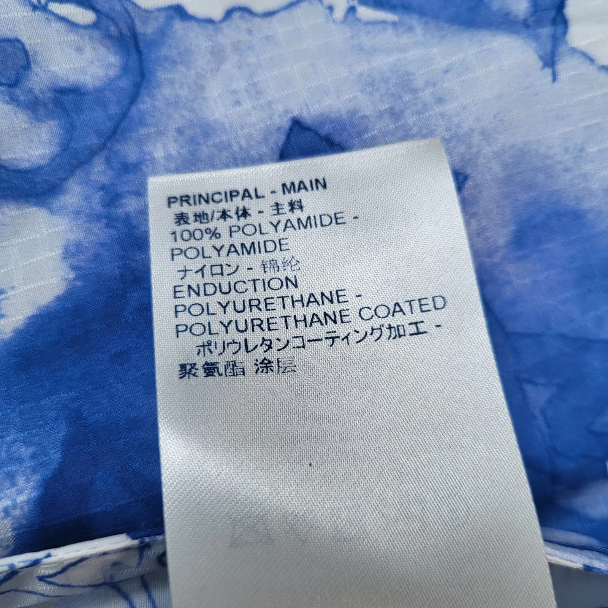 Blue Watercolor Windbreaker