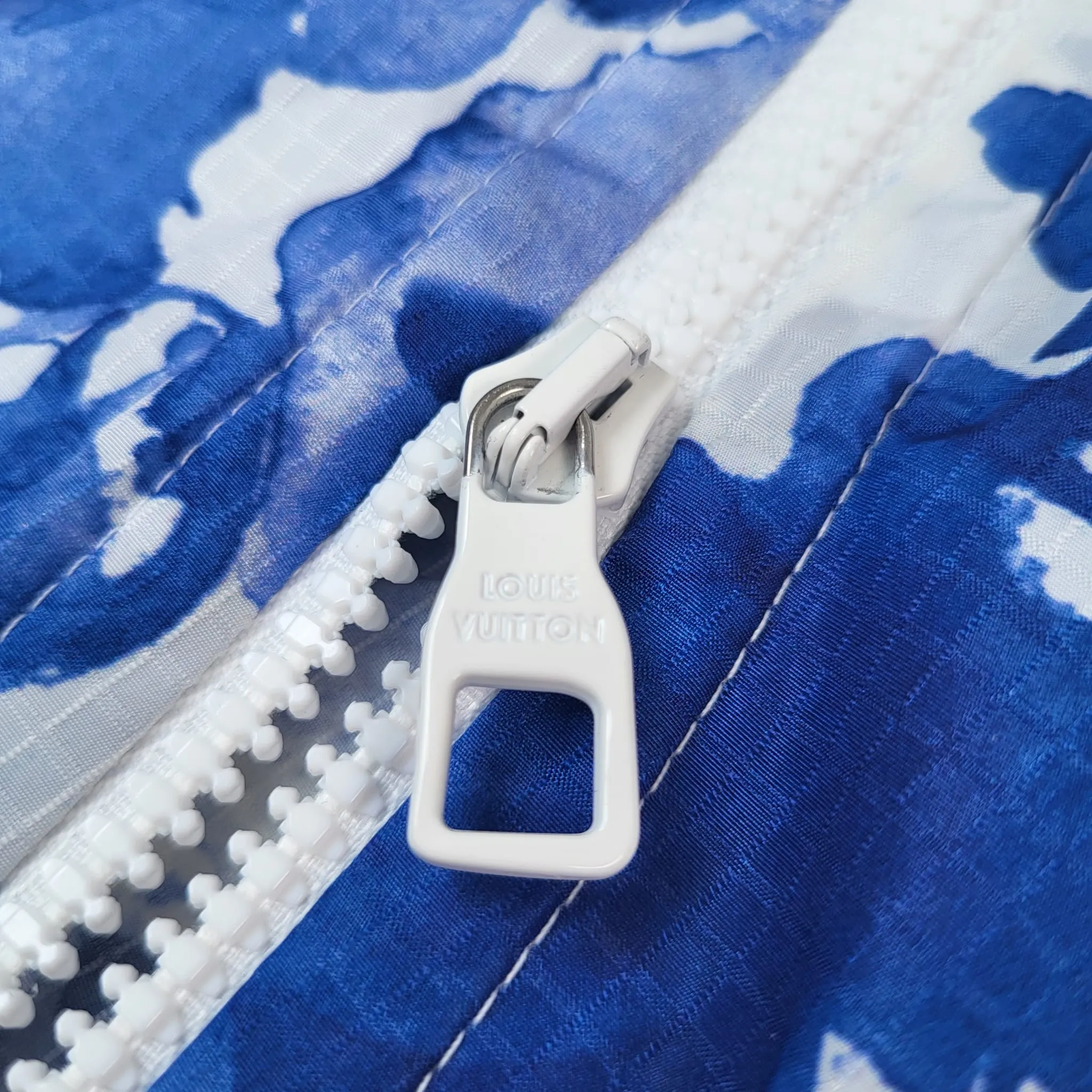 Blue Watercolor Windbreaker