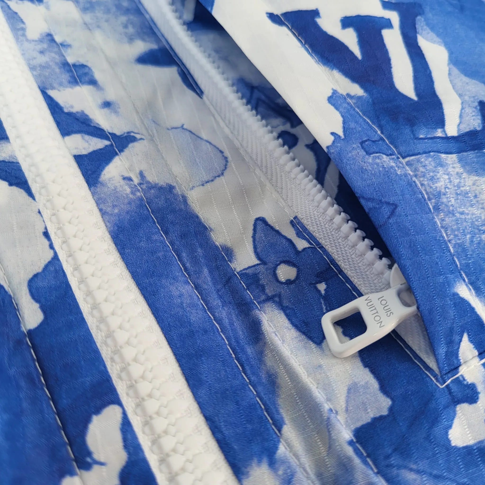 Blue Watercolor Windbreaker