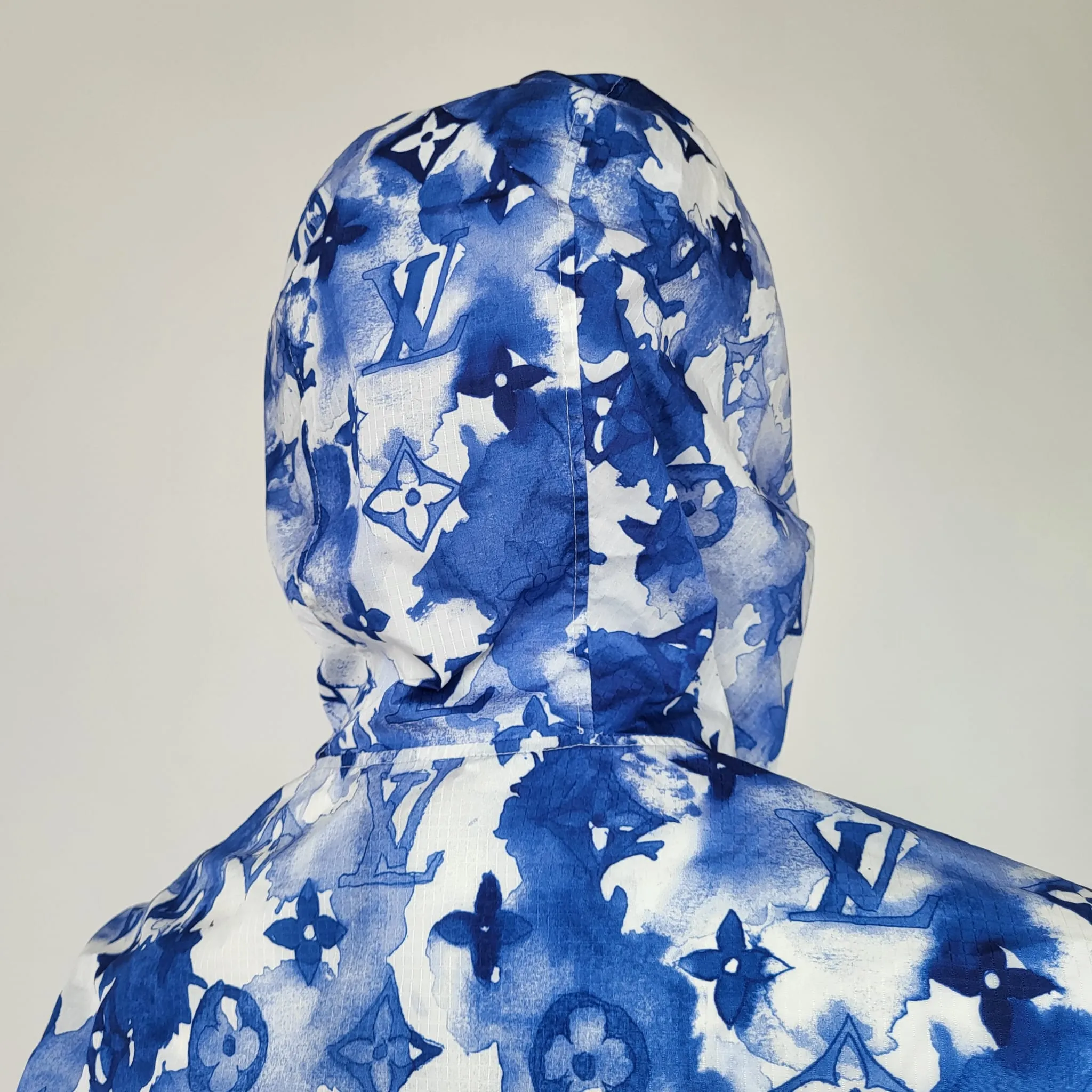 Blue Watercolor Windbreaker