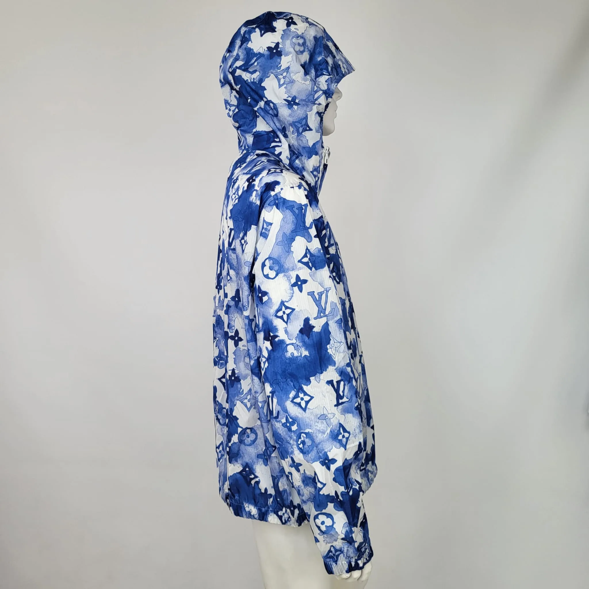 Blue Watercolor Windbreaker