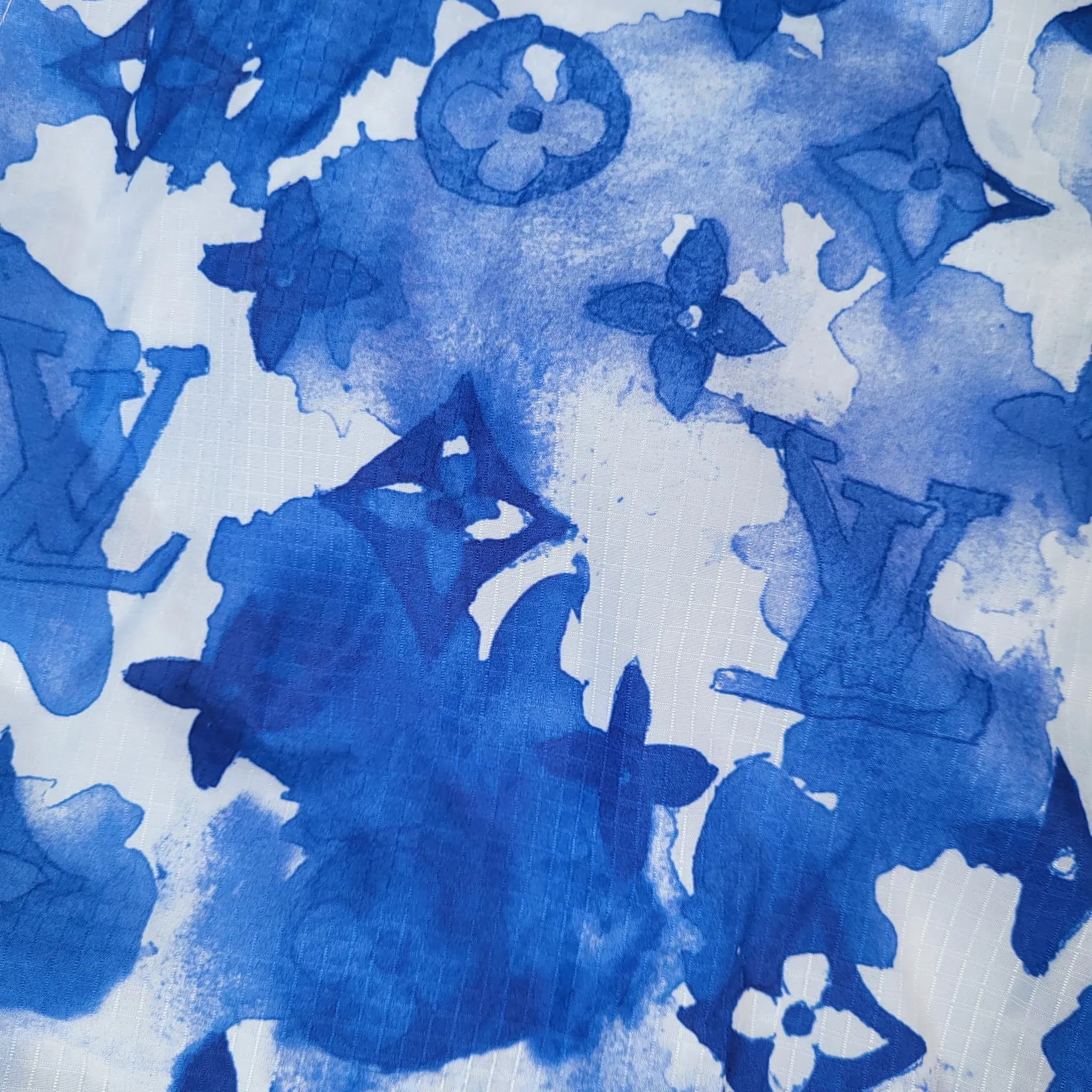 Blue Watercolor Windbreaker