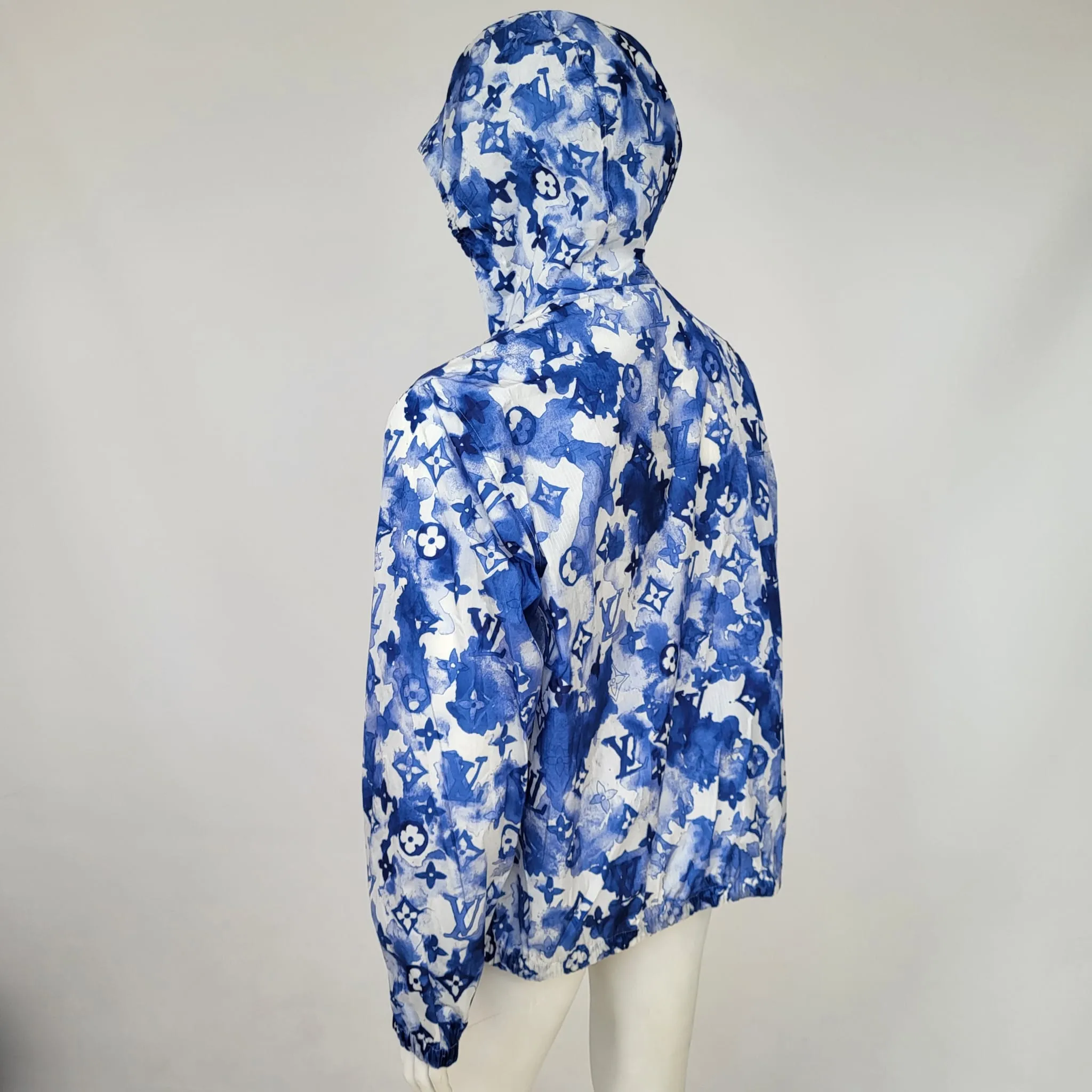 Blue Watercolor Windbreaker