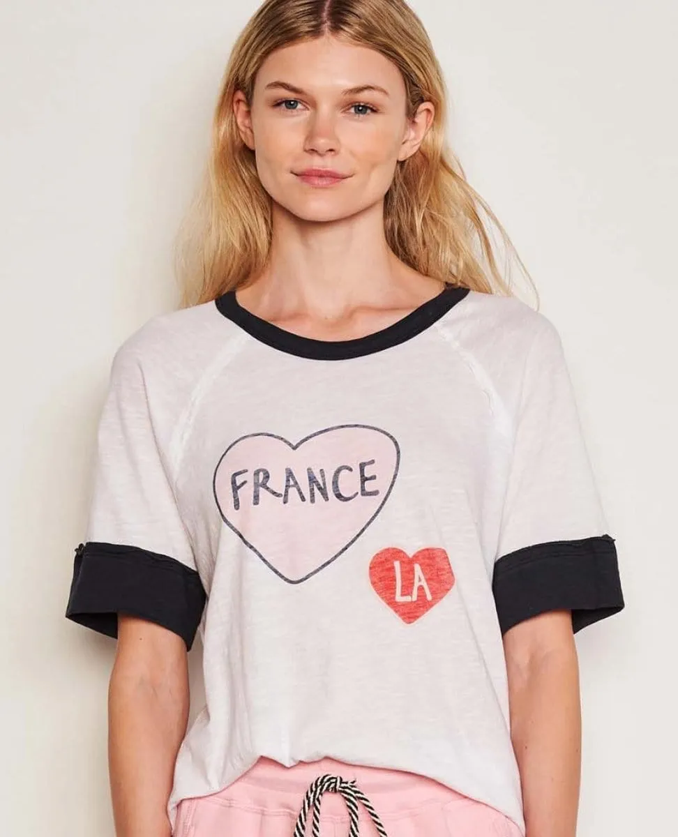 Boyfriend Tee France Optic White