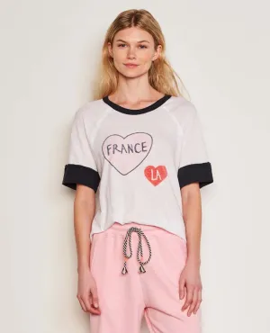 Boyfriend Tee France Optic White