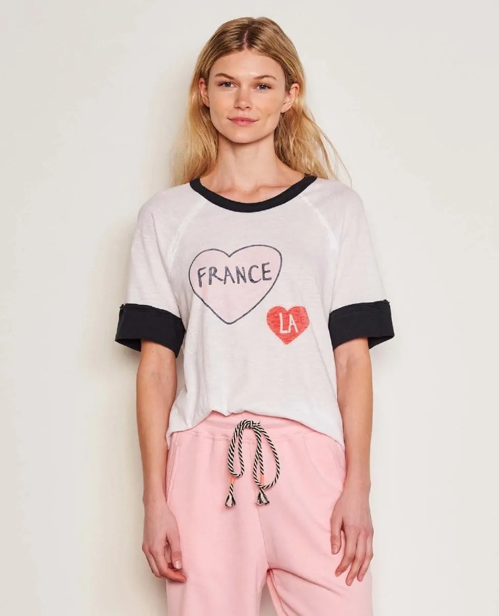 Boyfriend Tee France Optic White