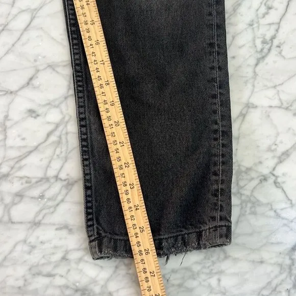 Boyish The Tommy Straight Leg Jeans Washed Black Moonfleet Wash Sz 26