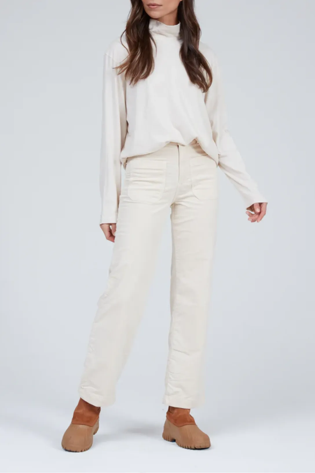 Brighton Wide Leg Corduroy | Bone