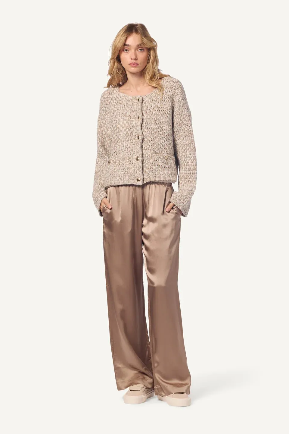 BRYNN SILK WIDE LEG PANT
