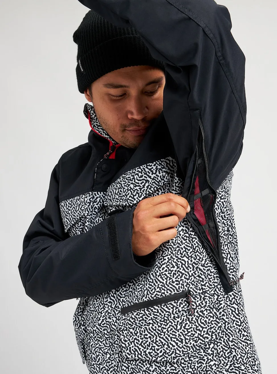 Burton Covert Mens Jacket Black / PJ Print