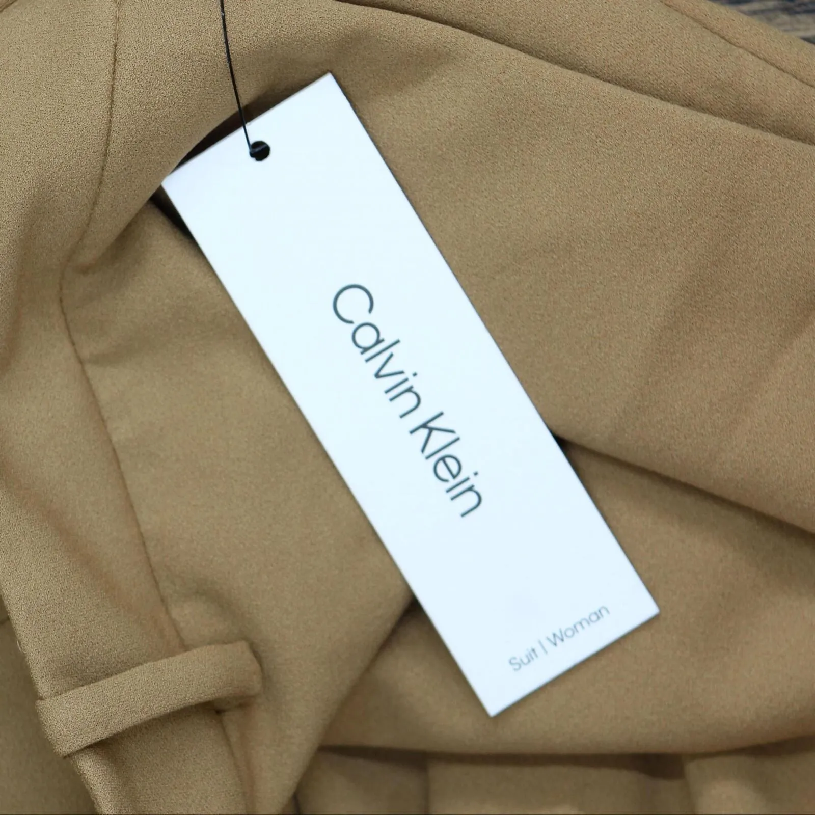 Calvin Klein Womens Plus Size Straight-Leg Ankle Pants X38PC006