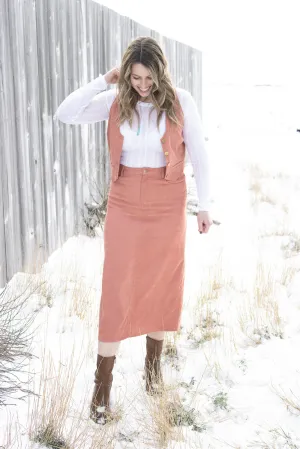 Carbon Cord Maxi Skirt